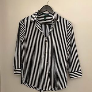 Ralph Lauren Striped Shirt Sz Small
